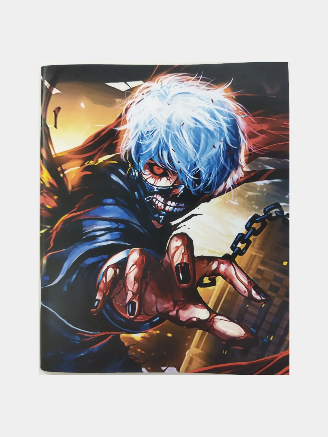 Хром тетрадь аниме Tokyo Ghoul, 48 листов, в клетку