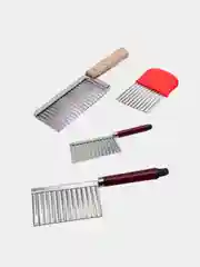 Нож фигурный для нарезки картофеля фри / рифленный нож кухонный / нож волнистый / слайсер