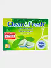 Таблетки для посудомоечной машины Clean & Fresh All in 1, 30 штук