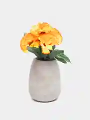 Оранжевый искусственные цветы, хризантемы