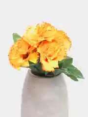 Оранжевый искусственные цветы, хризантемы