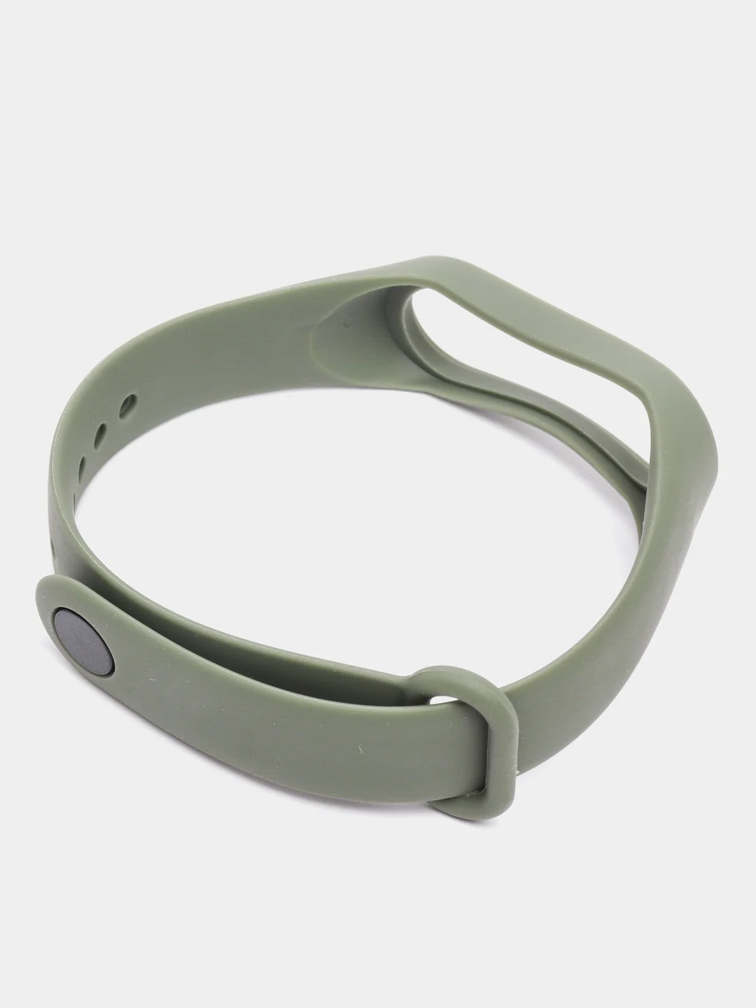 Зелёный хаки силиконовый ремешок для фитнес браслета Xiaomi Mi Band 4, Mi Band 3