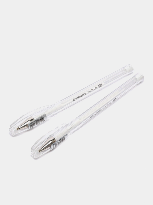 Ручка гелевая белая BRAUBERG White Pastel, 12 штук, линия 0,5 мм