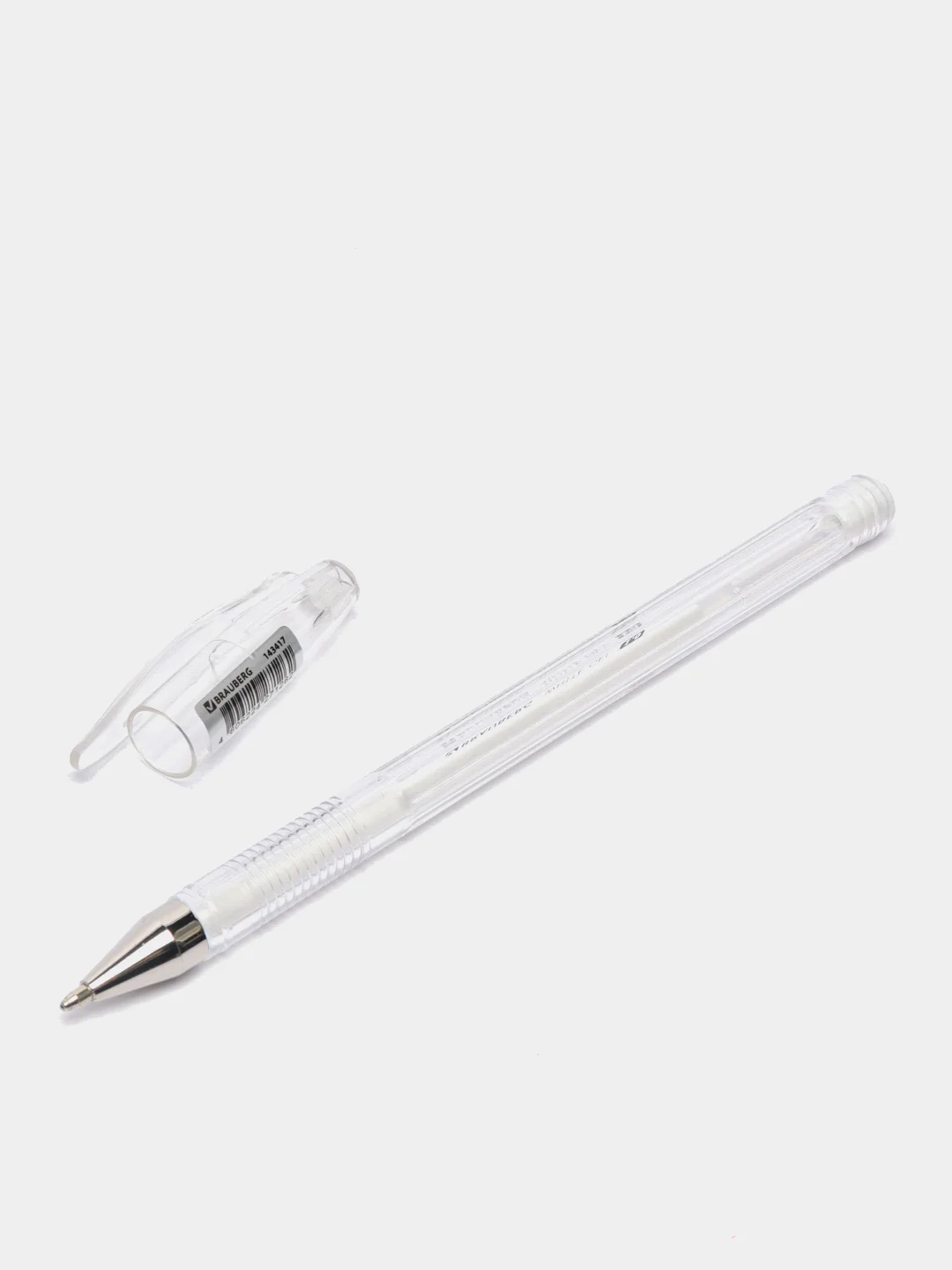 Ручка гелевая белая BRAUBERG White Pastel, 12 штук, линия 0,5 мм