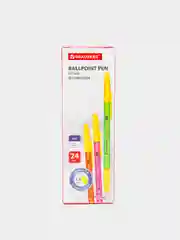 Ручка шариковая BRAUBERG Color, синяя, 24 штуки