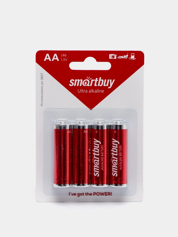 Батарейки SmartBuy пальчиковые АА R06, мизинчиковые ААА R03, 4 штуки