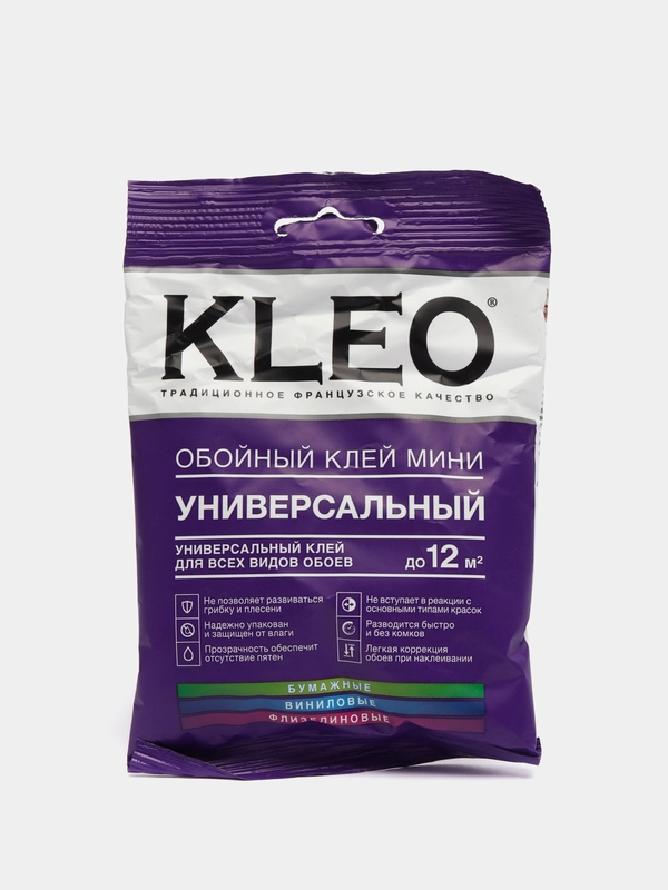 Клей обойный KLEO, мини, универсальный, 12 кв.м., 60 г