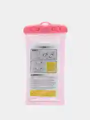 Розовый чехол для iPhone, Samsung, Xiaomi, Honor, Tecno водонепроницаемый,универсальный,со шнурком