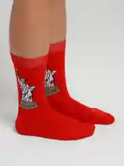 Красный носки "Произведения искусства"