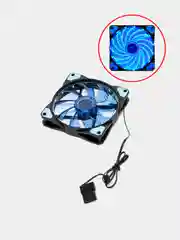 Синий кулер с LED подсветкой для компьютера