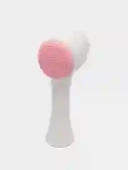 Розовый щетка для лица, двухсторонняя, силиконовая