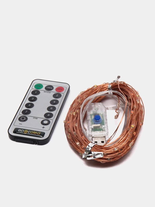 Гирлянда EPECOLED разноцветная (USB, на пульте, 30 метров, 300LED)
