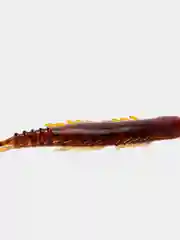 Тёмно-коричневый виброхвост HP Bait  2.8 дюйма (7 см) 2 штуки