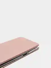 Розовый чехол-книжка для Samsung A03S Самсунг А03С книжка с магнитным замком, карман для карты