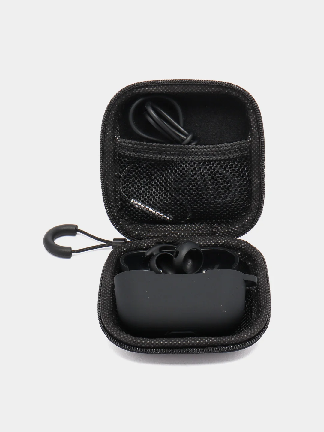 Черный чехол для наушников Airpods pro и 4 аксессуара