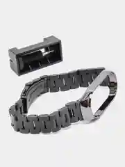 Серебряный металлический ремешок для Xiaomi Mi Band 3 / 4 / 5 / 6 / 7