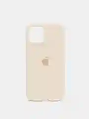 Молочный противоударный силиконовый чехол, с лого, на iPhone 7/8/SE2/12 Pro Max/11/XR