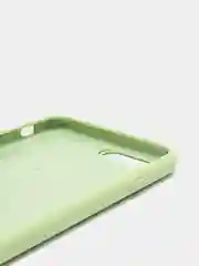 Салатовый противоударный силиконовый чехол, с лого, на iPhone 7/8/SE2/12 Pro Max/11/XR