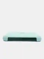 Бирюзовый противоударный силиконовый чехол, с лого, на iPhone 7/8/SE2/12 Pro Max/11/XR