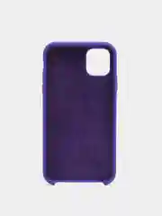 Фиолетовый противоударный силиконовый чехол, с лого, на iPhone 7/8/SE2/12 Pro Max/11/XR
