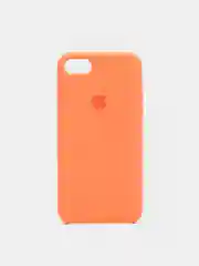 Оранжевый противоударный силиконовый чехол, с лого, на iPhone 7/8/SE2/12 Pro Max/11/XR
