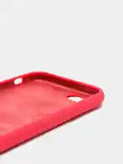 Вишнёвый противоударный силиконовый чехол, с лого, на iPhone 7/8/SE2/12 Pro Max/11/XR