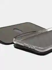 Угольный чехол книжка Samsung Galaxy A8+ (A8 Plus) (SM-A730F), Самсунг Галакси А8+ (А8 Плюс)