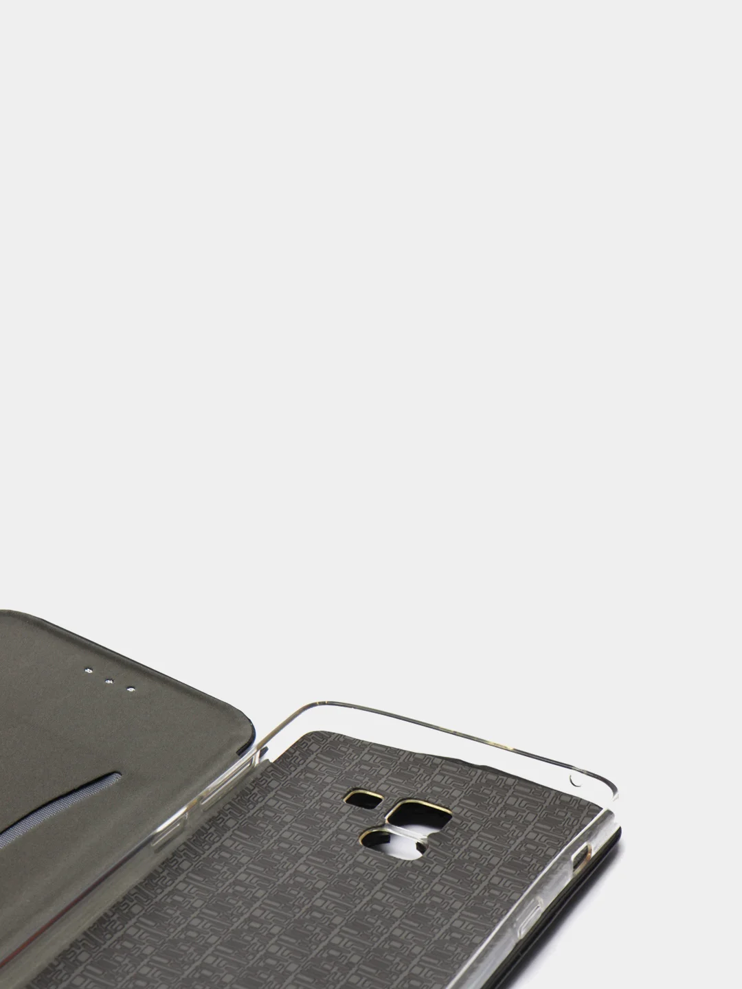 Угольный чехол книжка Samsung Galaxy A8+ (A8 Plus) (SM-A730F), Самсунг Галакси А8+ (А8 Плюс)