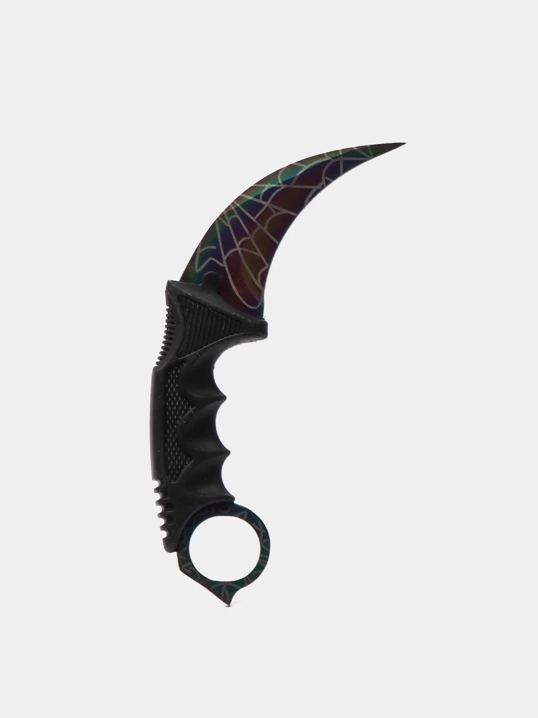 Белый нож керамбит из игры CS Go в паутине