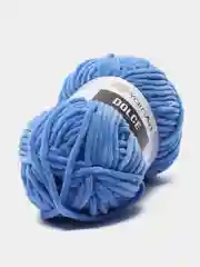 Голубой пряжа Плюшевая YarnArt Dolce 100% Микрополиэстер 100г 120м (Велюровая ЯрнАрт Долче)