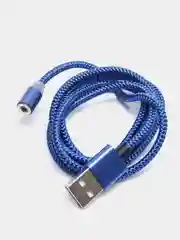 Синий на выбор кабель, магнитный коннектор, micro USB, type C, Apple lightning
