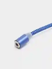 Синий на выбор кабель, магнитный коннектор, micro USB, type C, Apple lightning
