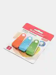 Набор ластиков BRAUBERG "FRUITY" 3 штука, 57х24х15 мм, белые, пластиковый футляр