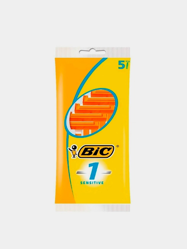 Бритвенные станки Bic 1 Sensitive, 5 штук