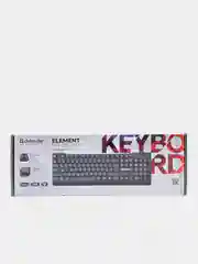 Клавиатура Defender Element HB-190 USB RU,черный,полноразмерная