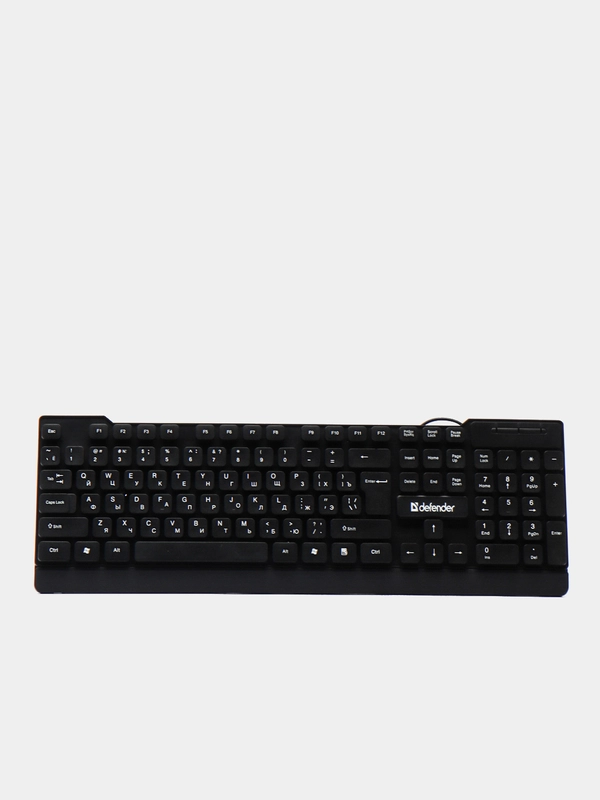 Клавиатура Defender Element HB-190 USB RU,черный,полноразмерная