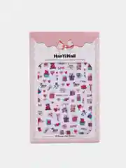 Красный наклейки-слайдеры HANYI для дизайна ногтей и маникюра