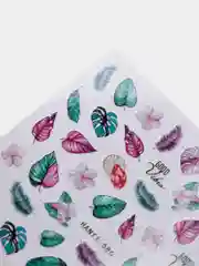 Зеленый наклейки-слайдеры HANYI для дизайна ногтей и маникюра