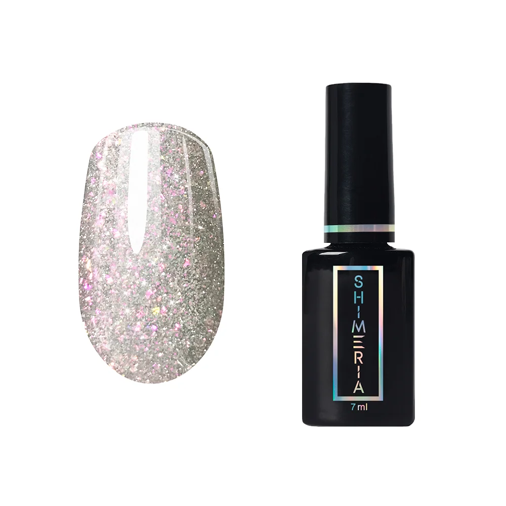 Серебряный гель-лак светоотражающий Shimeria Diamond Runail Professional, 7 мл