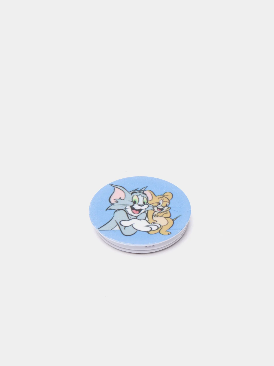 Серый меланж держатель для телефона PopSocket (попсокет) с рисунками