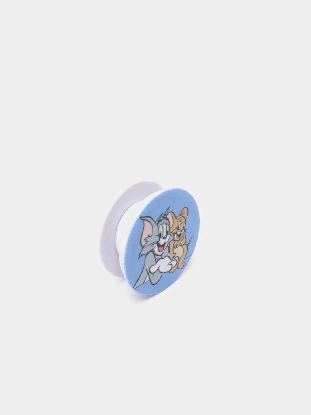 Серый меланж держатель для телефона PopSocket (попсокет) с рисунками