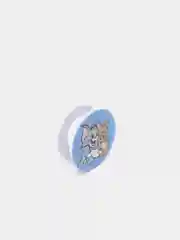 Серый меланж держатель для телефона PopSocket (попсокет) с рисунками