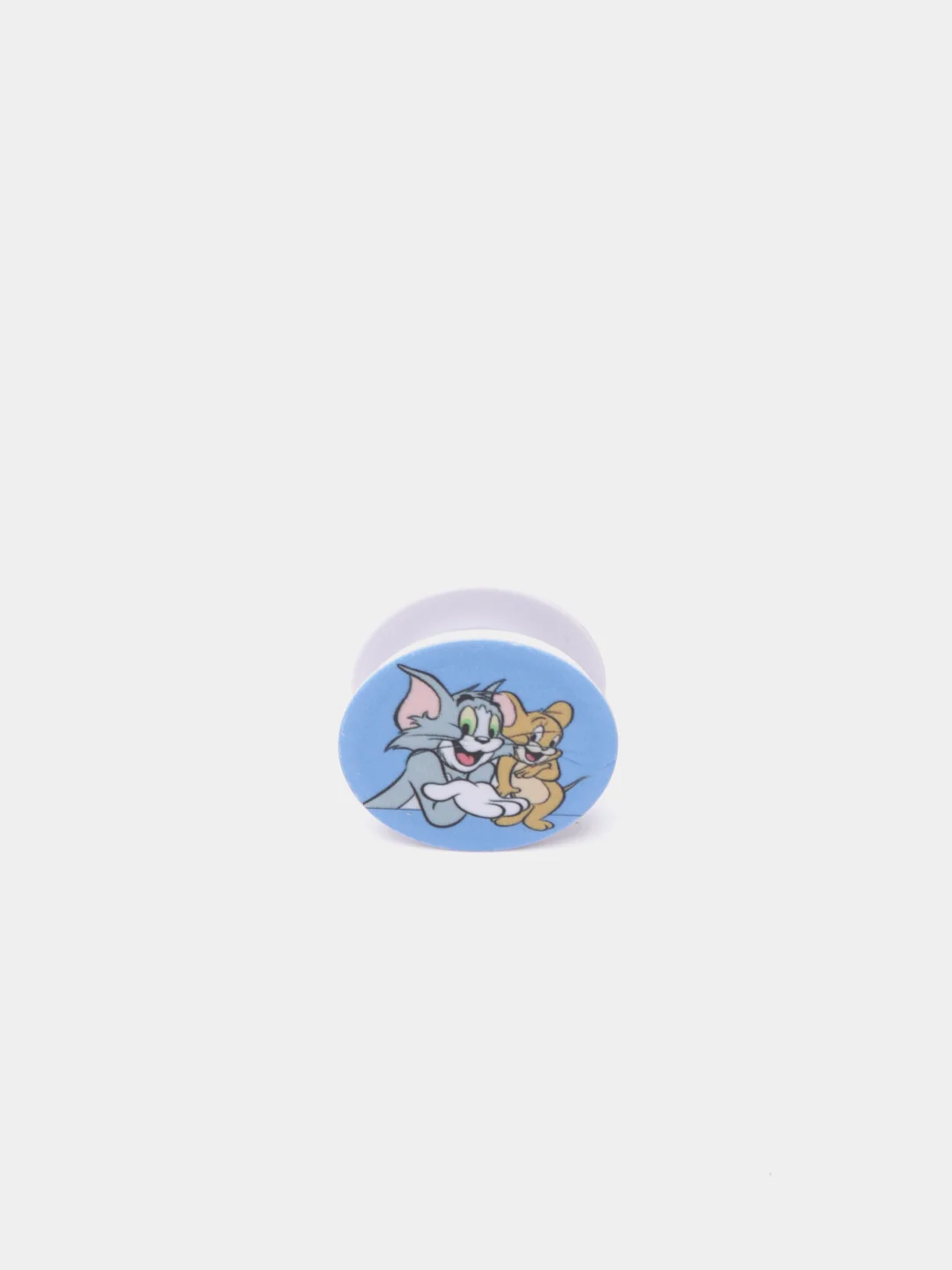 Серый меланж держатель для телефона PopSocket (попсокет) с рисунками