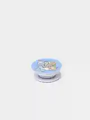 Серый меланж держатель для телефона PopSocket (попсокет) с рисунками