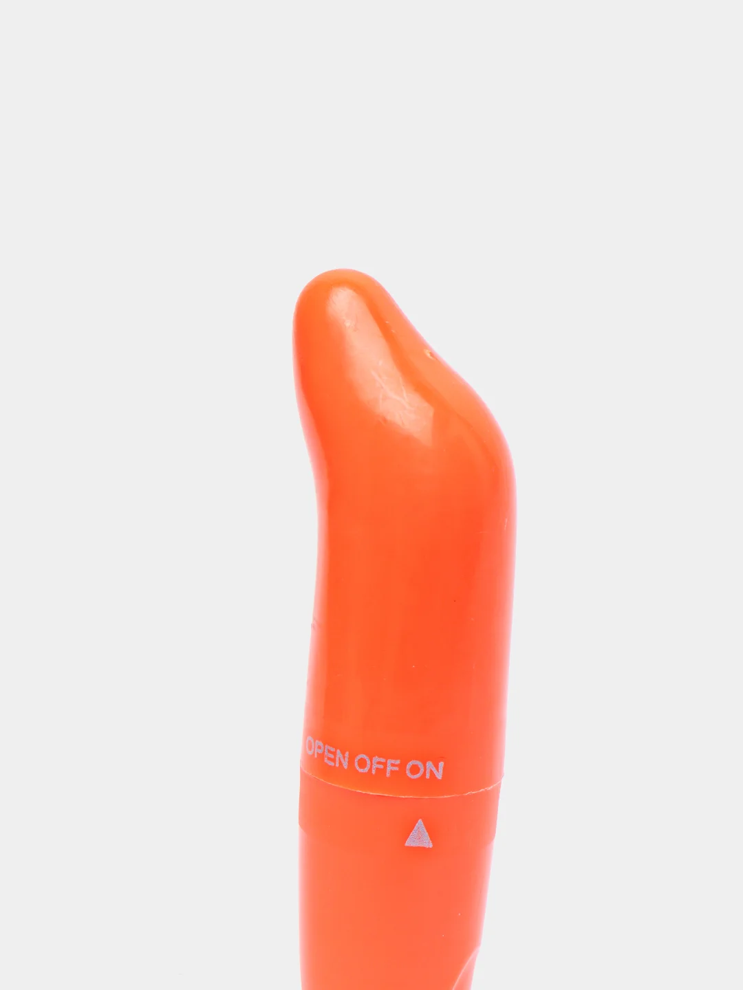 Оранжевый вибратор G-Spot "Дельфин" для вагинально-клиторальной стимуляции, мини