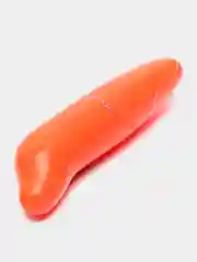 Оранжевый вибратор G-Spot "Дельфин" для вагинально-клиторальной стимуляции, мини