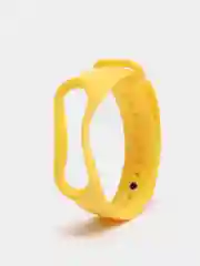 Желтый силиконовый ремешок для фитнес браслета Xiaomi Mi Band 4, Mi Band 3
