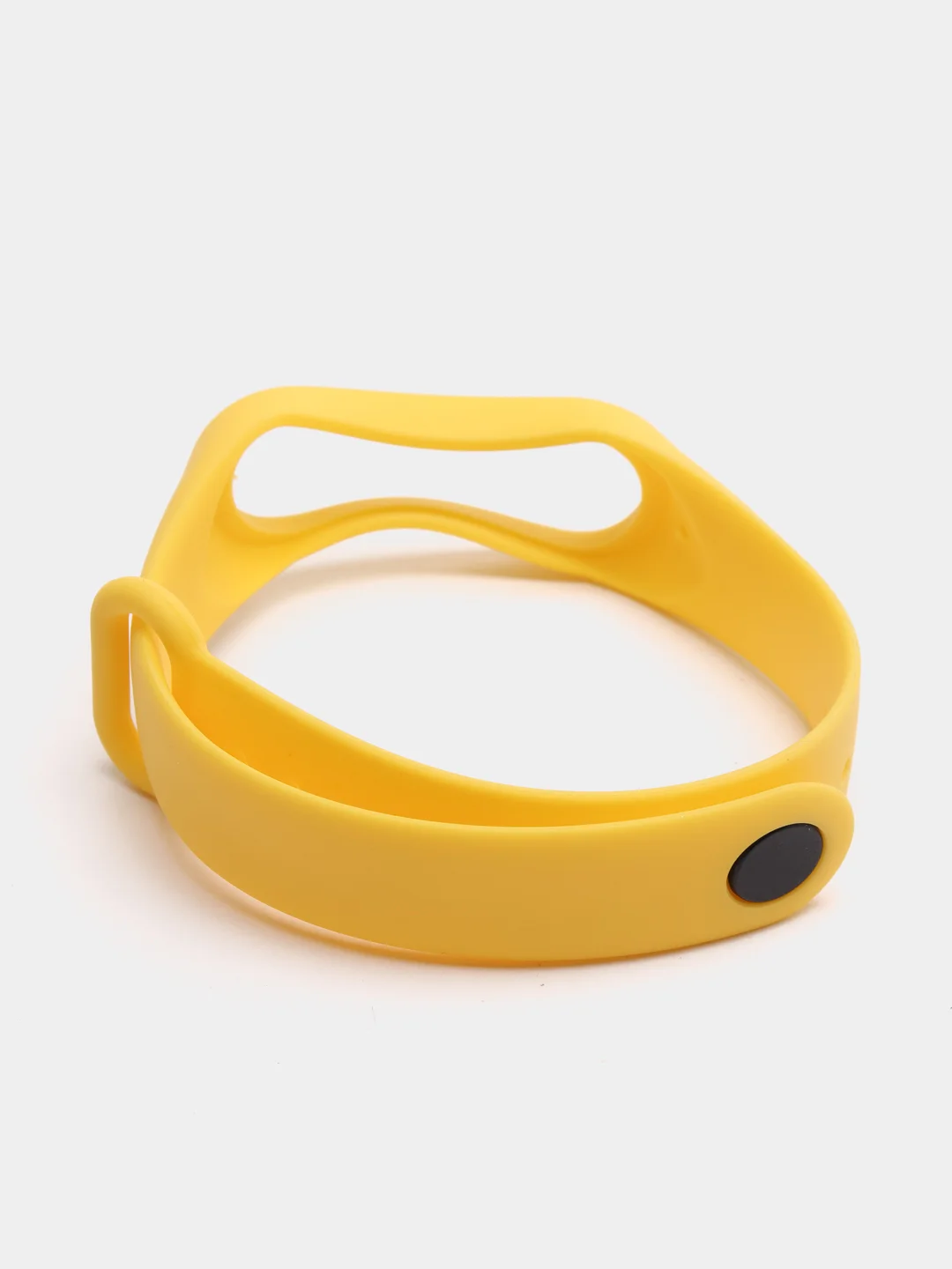 Желтый силиконовый ремешок для фитнес браслета Xiaomi Mi Band 4, Mi Band 3