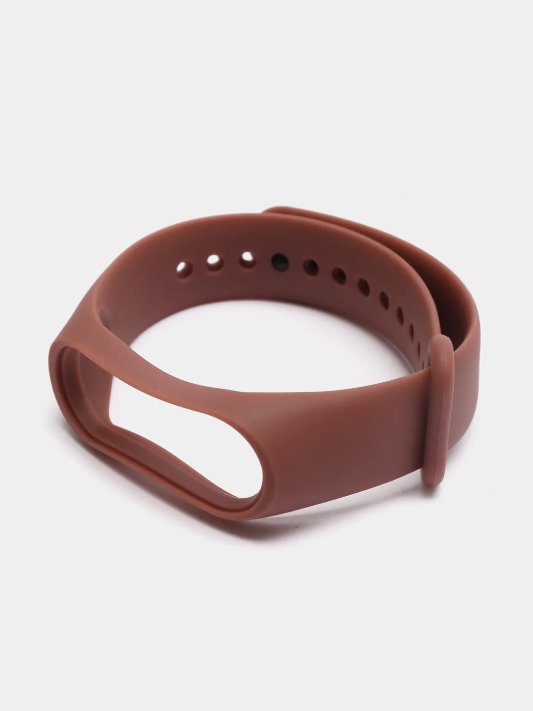 Коричневый силиконовый ремешок для фитнес браслета Xiaomi Mi Band 4, Mi Band 3