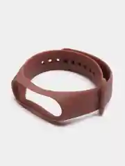 Коричневый силиконовый ремешок для фитнес браслета Xiaomi Mi Band 4, Mi Band 3